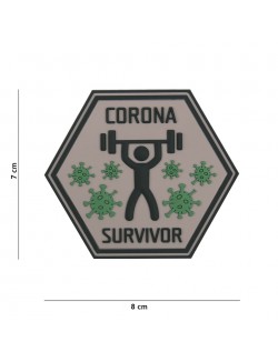 Parche 3D PVC Corona Survivor